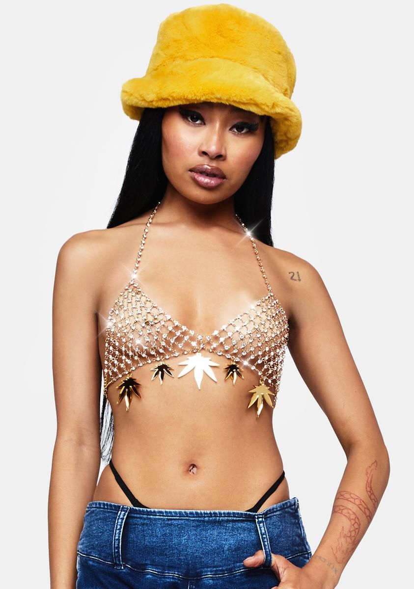 Acapulco Gold Chain Bra sold by Dolls Kill