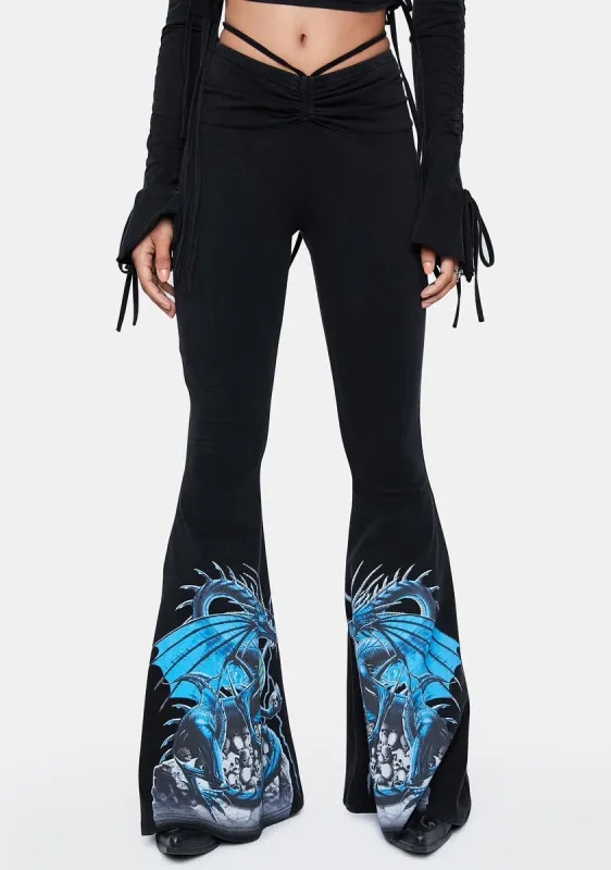 First Flight Flare Leggings sold by Dolls Kill
