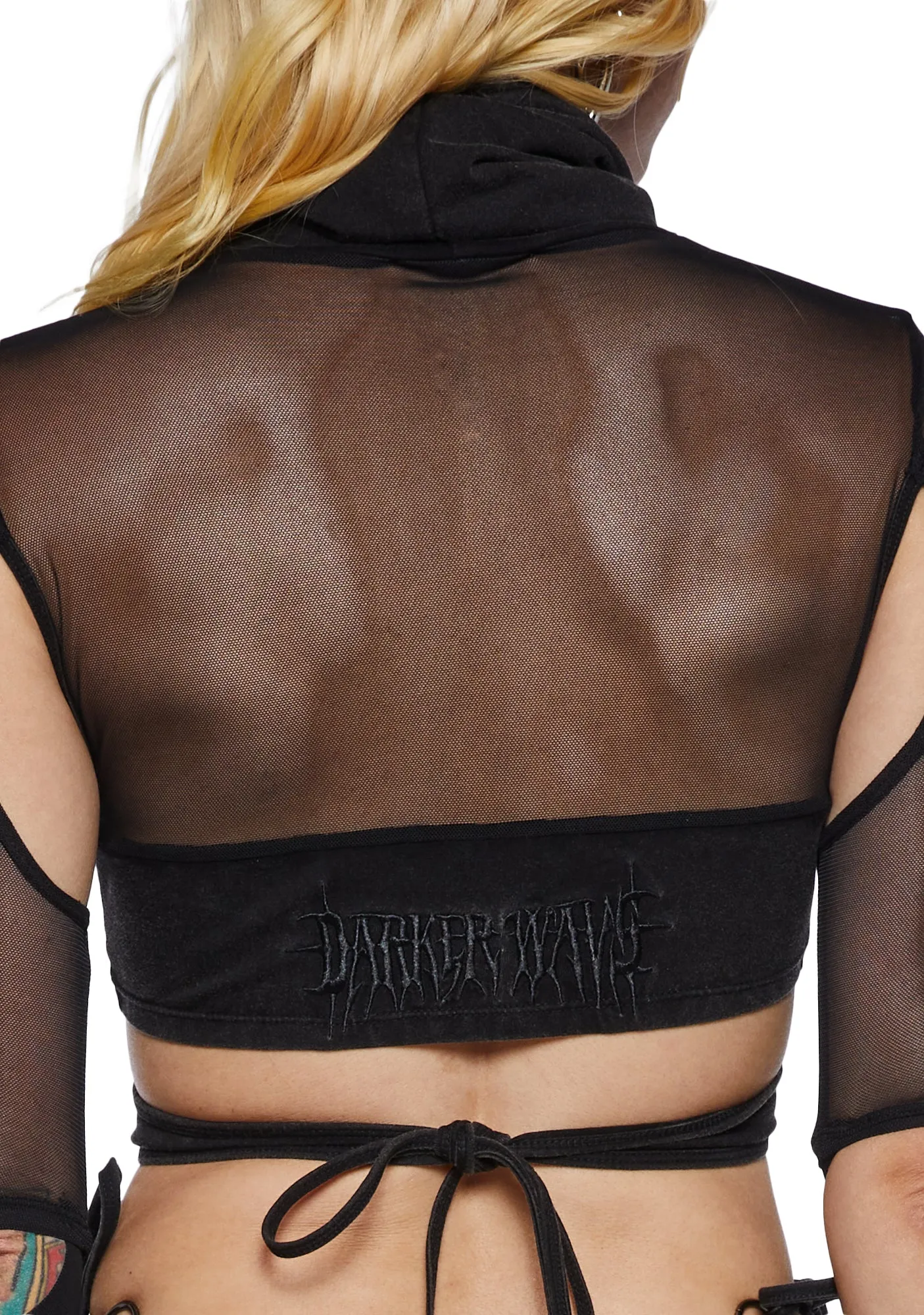 Tempo Mock Neck Wrap Top sold by Dolls Kill product image thumbnail 5