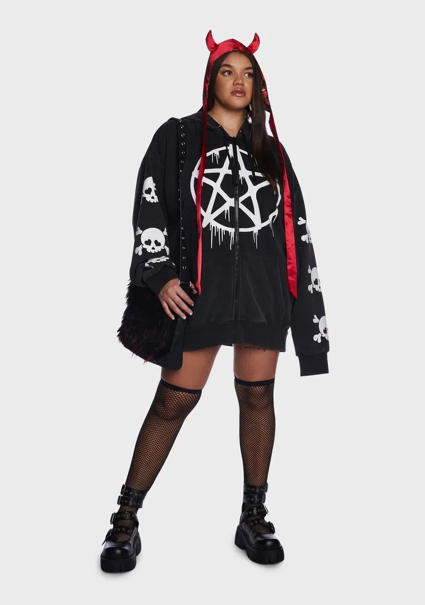 Plus Malicious Contempt Oversized Hoodie sold by Dolls Kill product image thumbnail 5