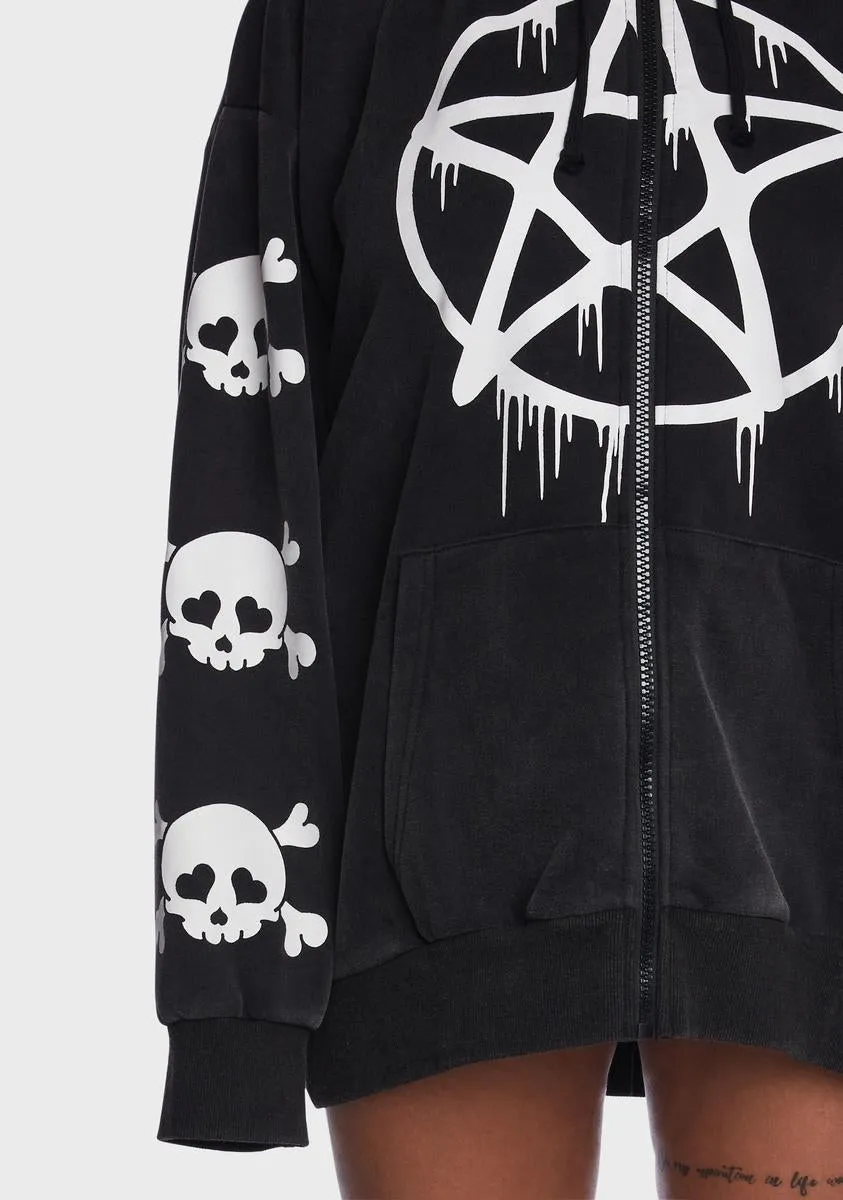 Plus Malicious Contempt Oversized Hoodie sold by Dolls Kill product image thumbnail 2