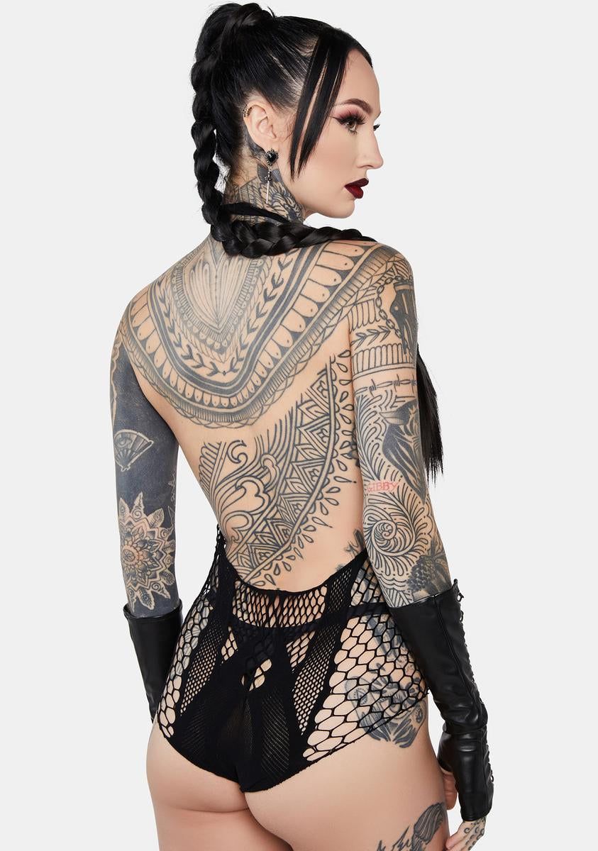 Double Dare Fishnet Teddy sold by Dolls Kill product image thumbnail 4