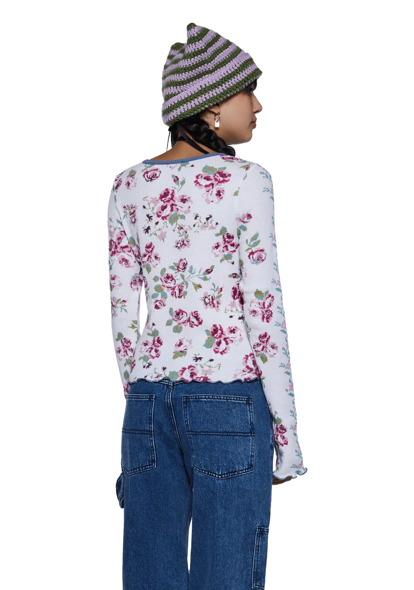 Heart Laid Bare Thermal Top sold by Dolls Kill product image thumbnail 4