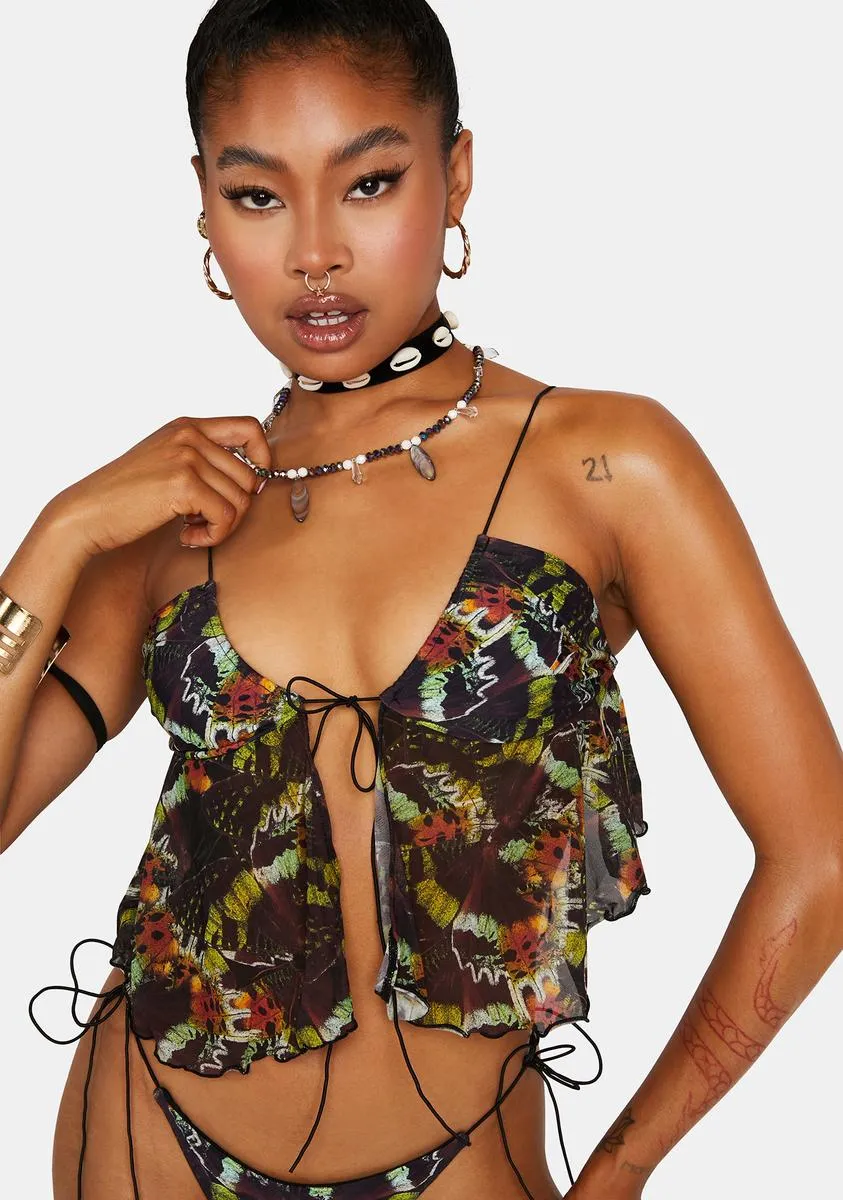 Fly Away Bikini Top sold by Dolls Kill