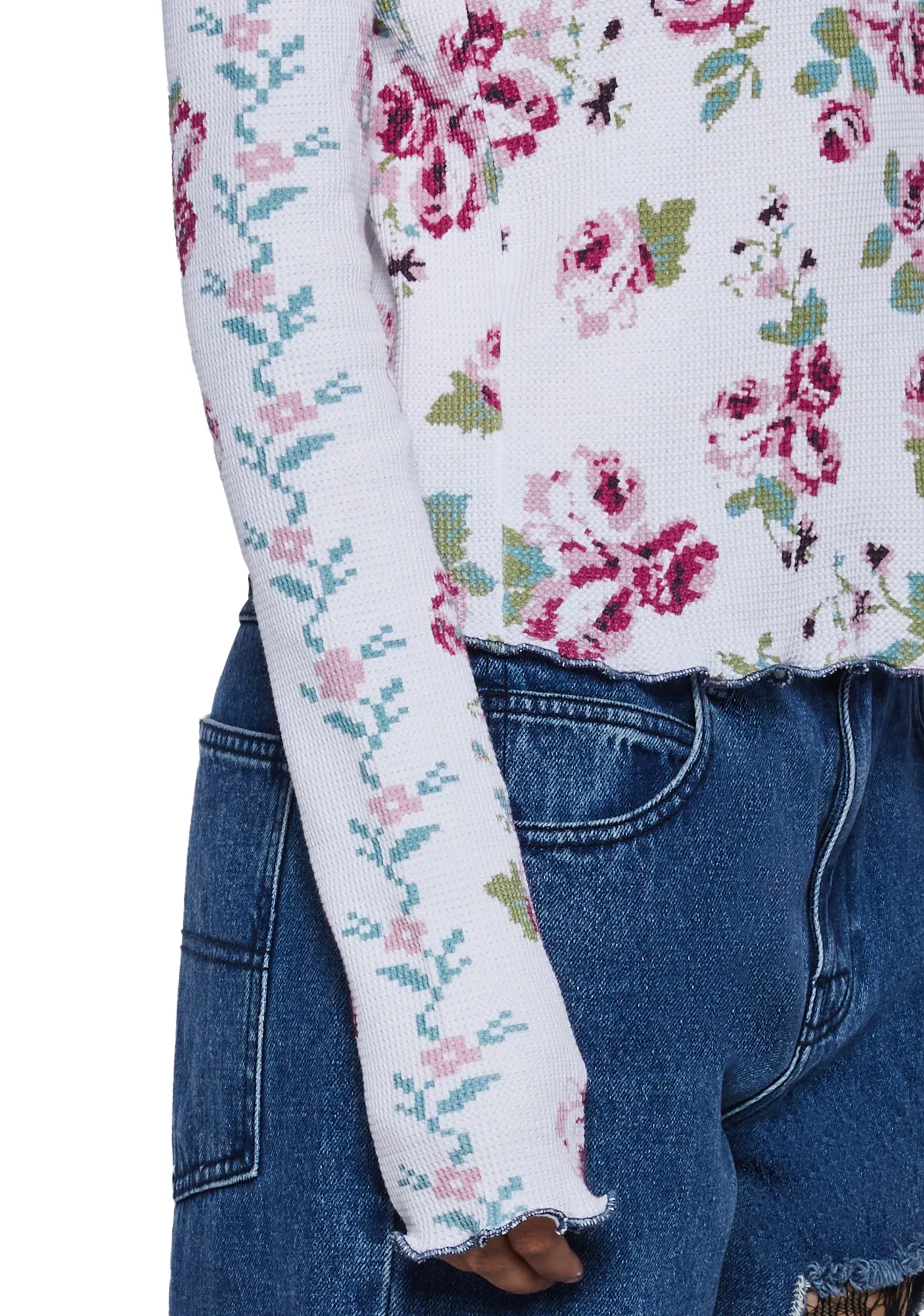 Heart Laid Bare Thermal Top sold by Dolls Kill product image thumbnail 5