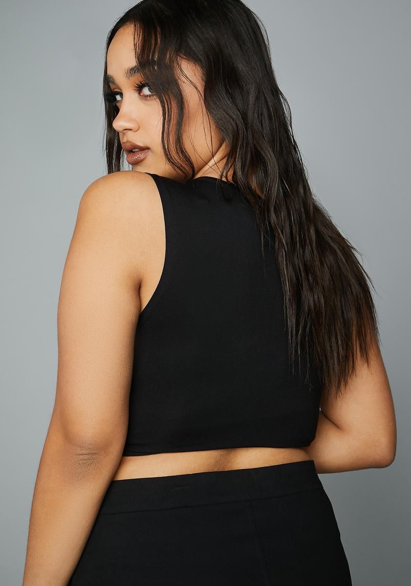 Plus Big Ego Rhinestone Tank Top sold by Dolls Kill product image thumbnail 4