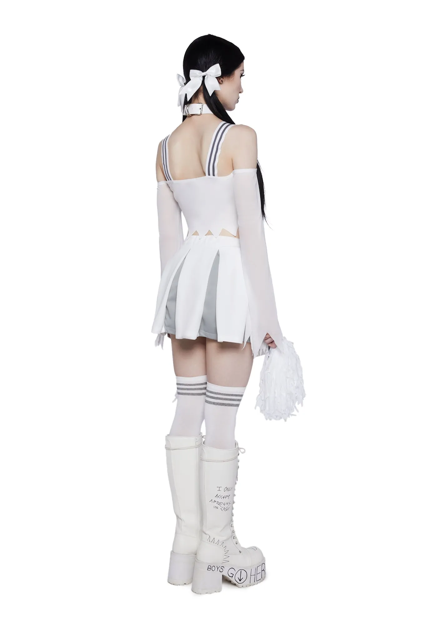 Ghostly Cheerleader Costume Set sold by Dolls Kill product image thumbnail 4