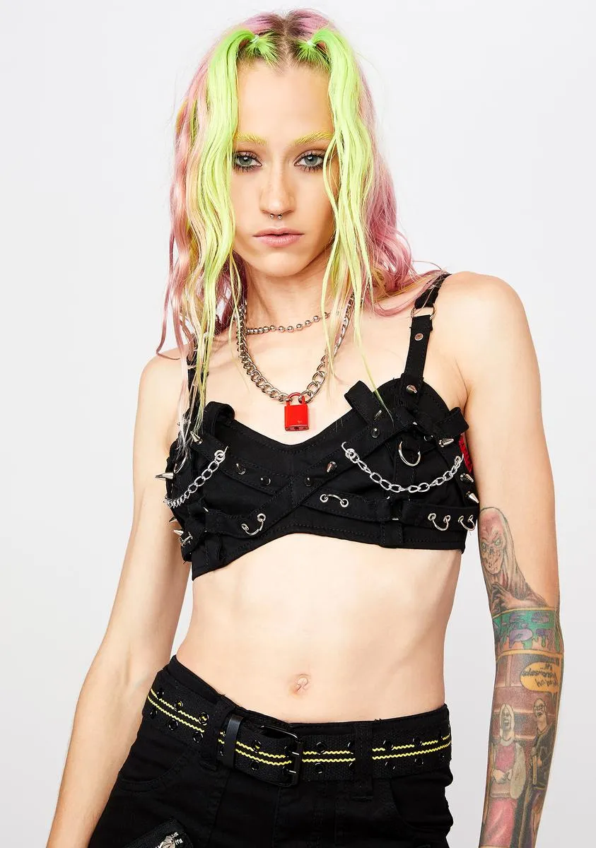 Ultra Spike Bralette sold by Dolls Kill