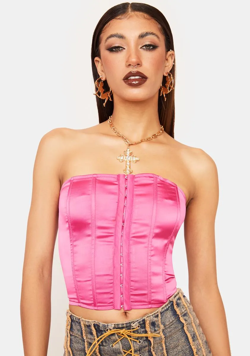 Darling Right On Time Corset Top sold by Dolls Kill