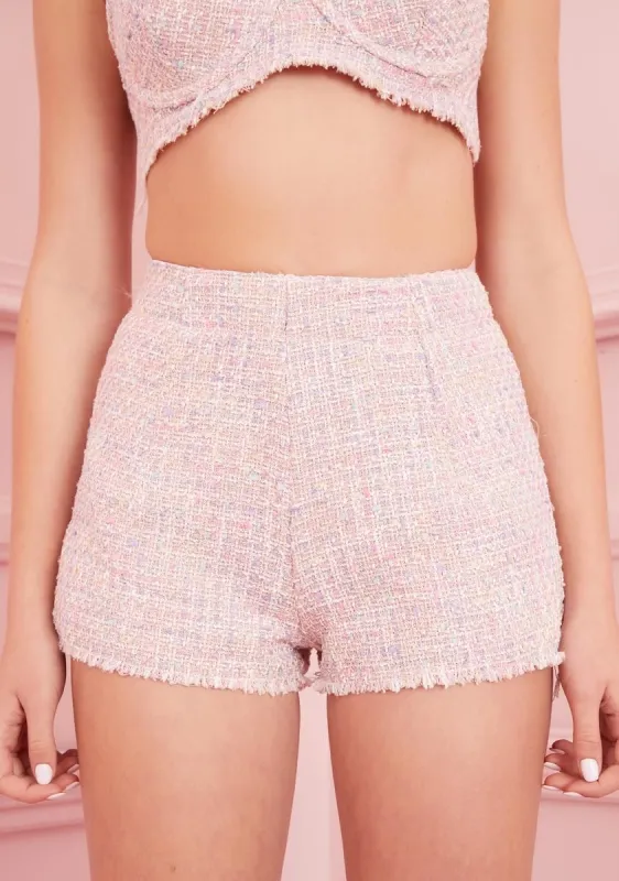 Posh Gossip Tweed Shorts sold by Dolls Kill