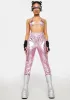 Sweet Electric Highway Holographic Joggers Set sold by Dolls Kill