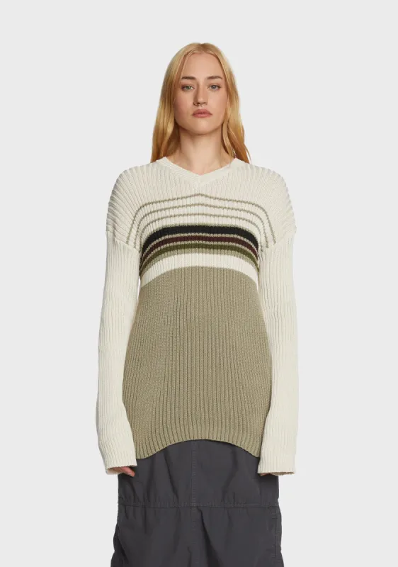 Bored In Class Striped Sweater sold by Dolls Kill