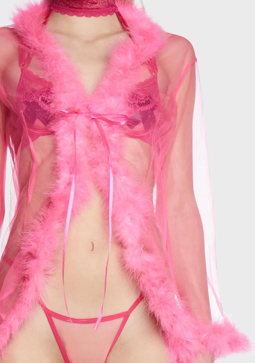 Candy Dream Land Feather Robe sold by Dolls Kill product image thumbnail 2