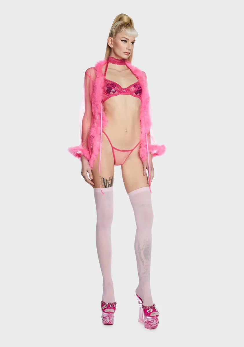 Candy Dream Land Feather Robe sold by Dolls Kill product image thumbnail 3