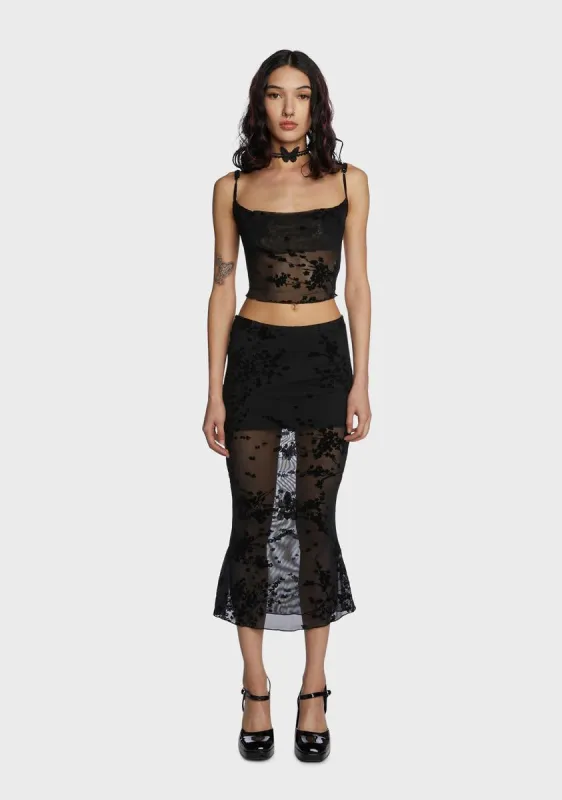 Dark Moonlight Air Skirt Set sold by Dolls Kill