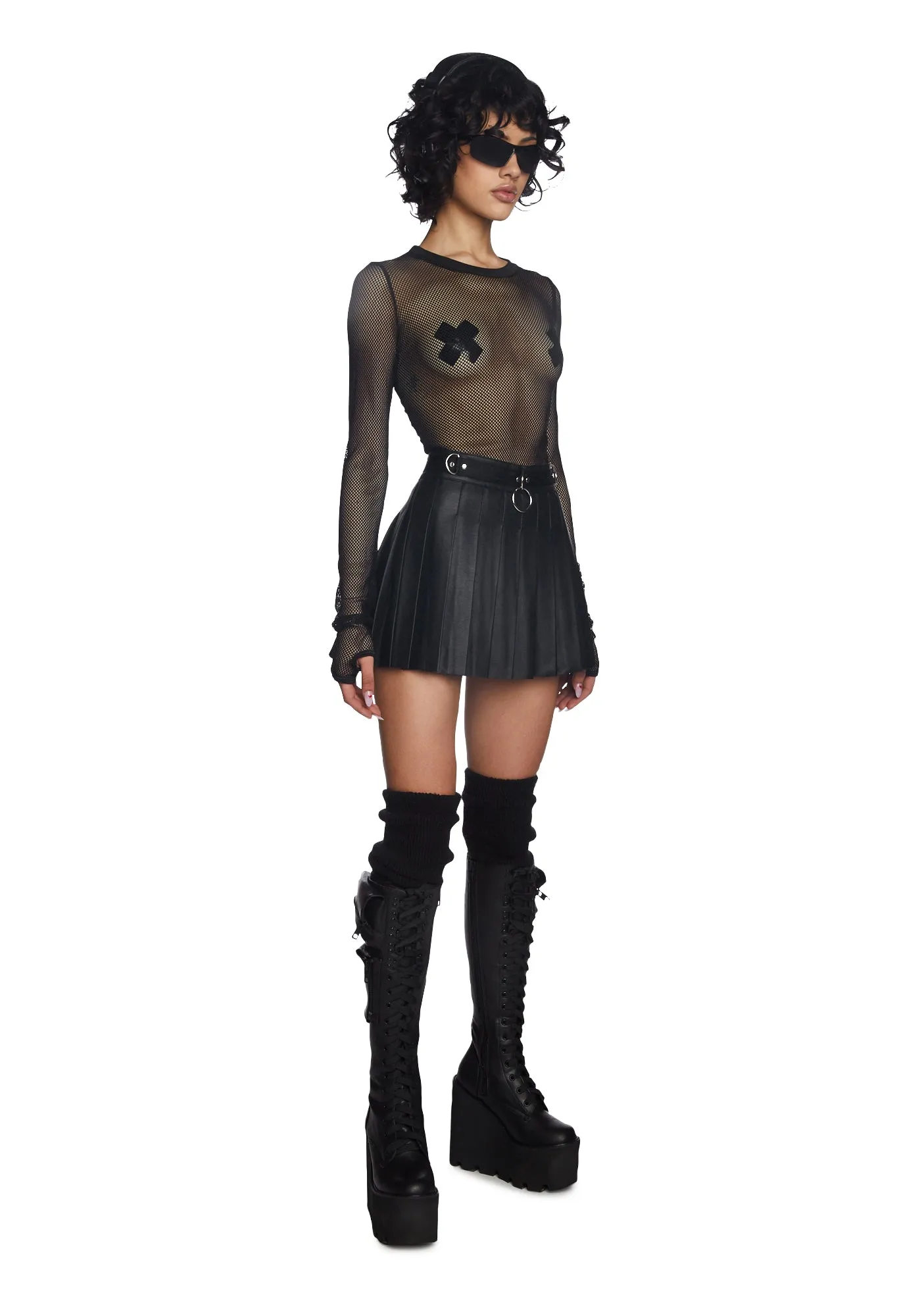 See Thru Me Fishnet Top sold by Dolls Kill product image thumbnail 2
