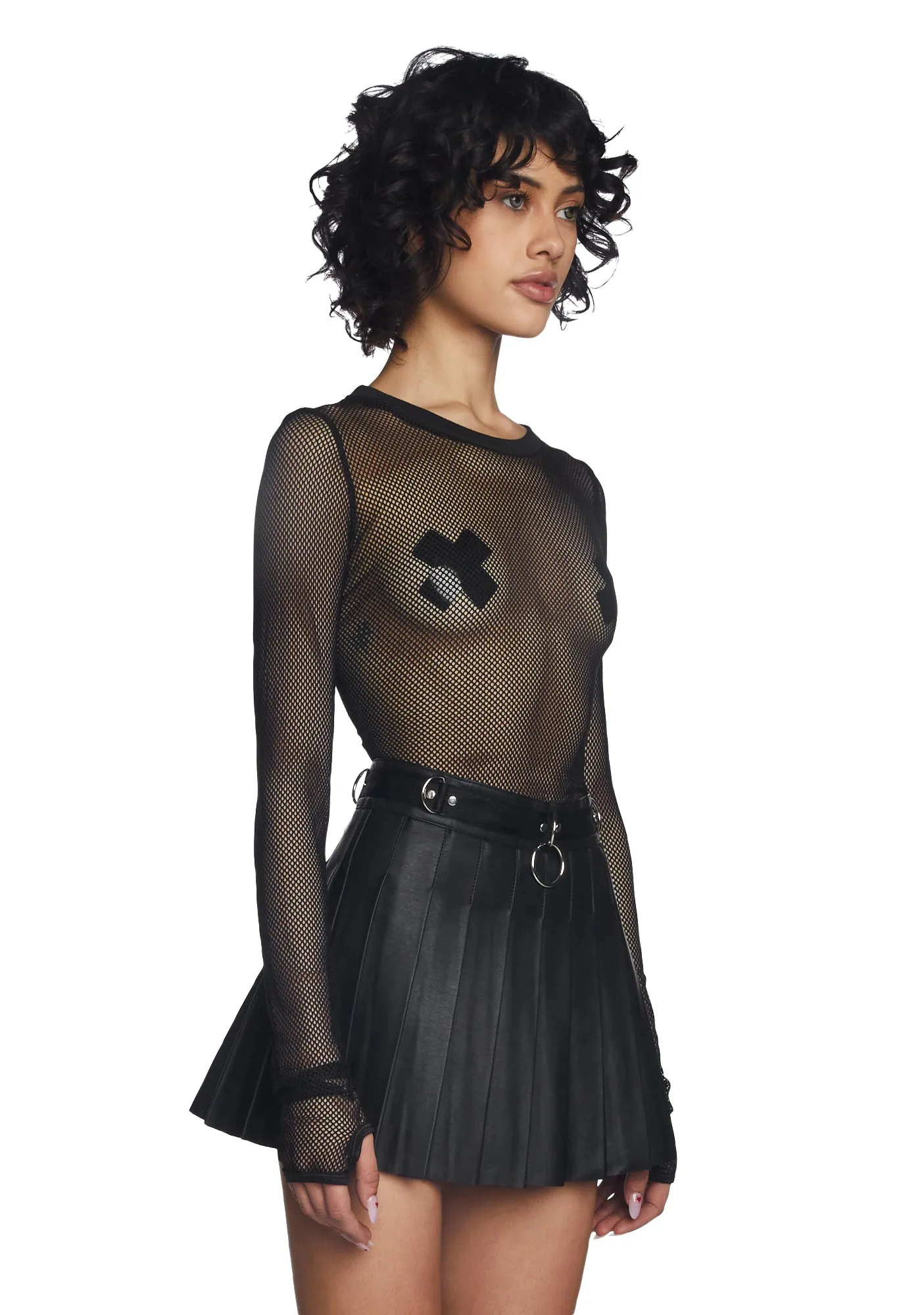 See Thru Me Fishnet Top sold by Dolls Kill product image thumbnail 4