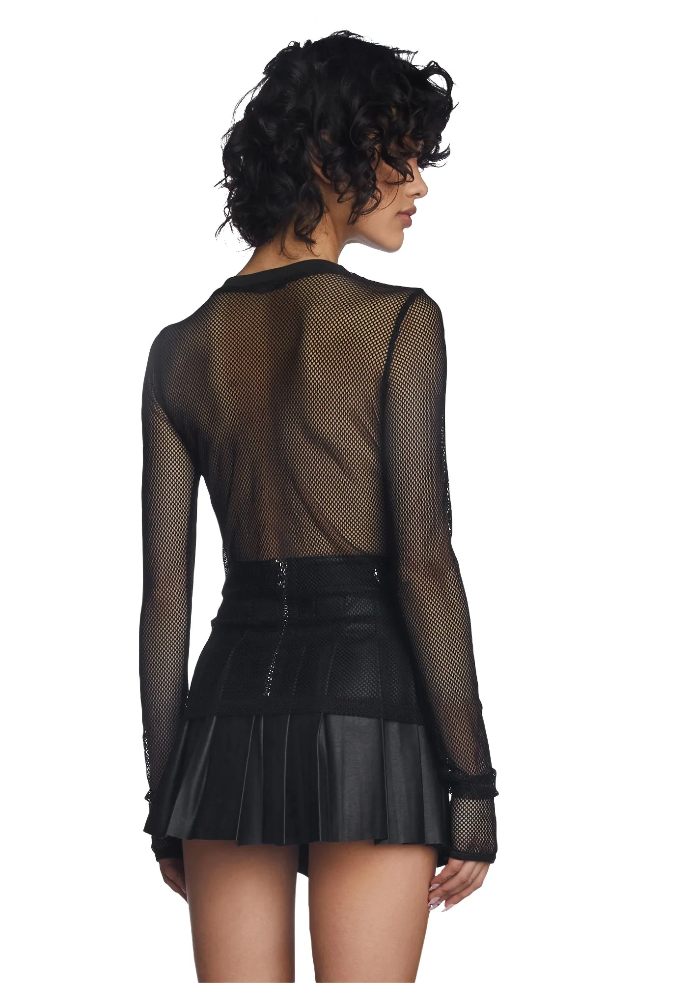 See Thru Me Fishnet Top sold by Dolls Kill product image thumbnail 3