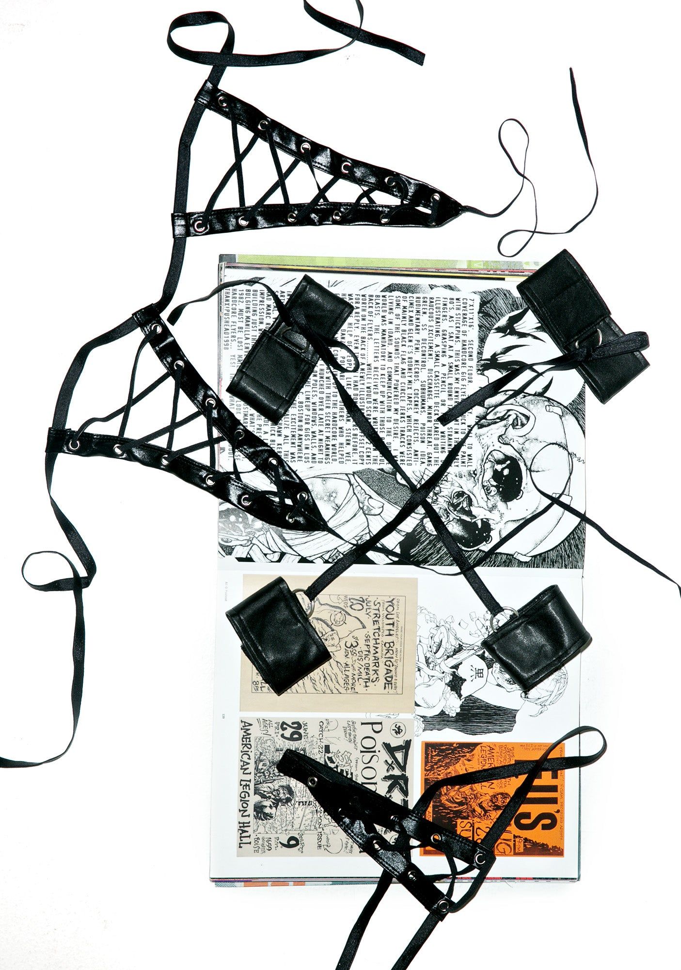 Tied Down Bra Set sold by Dolls Kill product image thumbnail 2