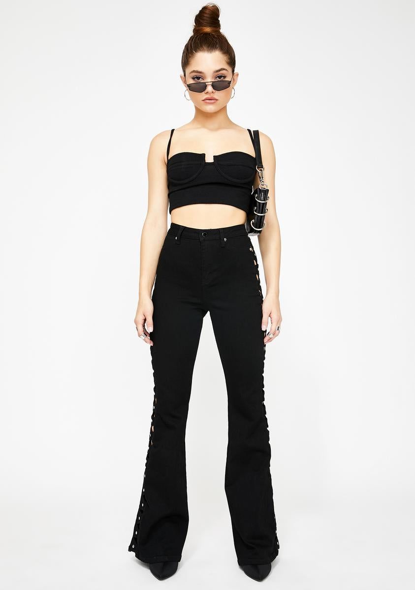 Elsi Flare Pants sold by Dolls Kill product image thumbnail 3