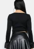 Night Say You'll Stay Crop Top sold by Dolls Kill