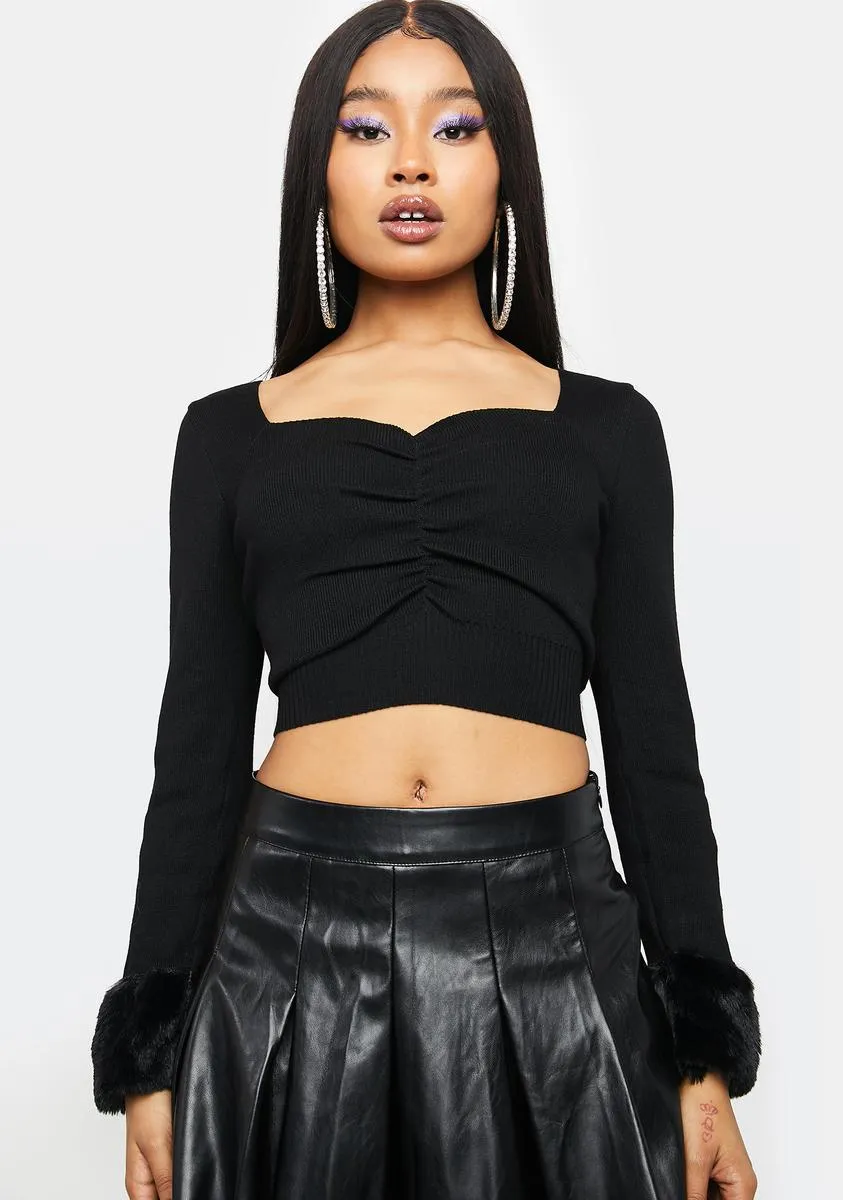 Night Say You'll Stay Crop Top sold by Dolls Kill