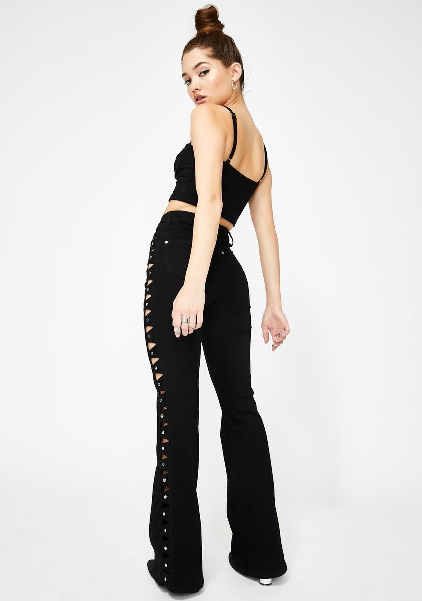 Elsi Flare Pants sold by Dolls Kill product image thumbnail 4