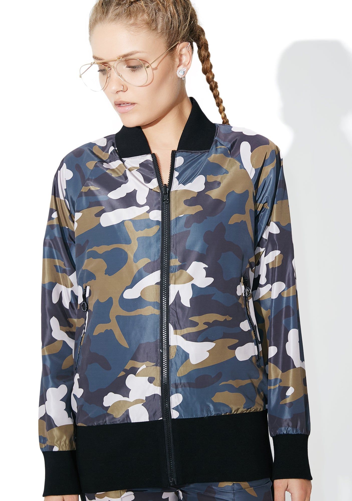 Camo Jacket sold by Dolls Kill