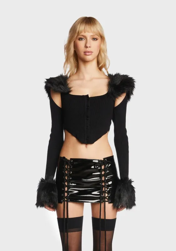 Flexin' For You Faux Fur Bolero sold by Dolls Kill