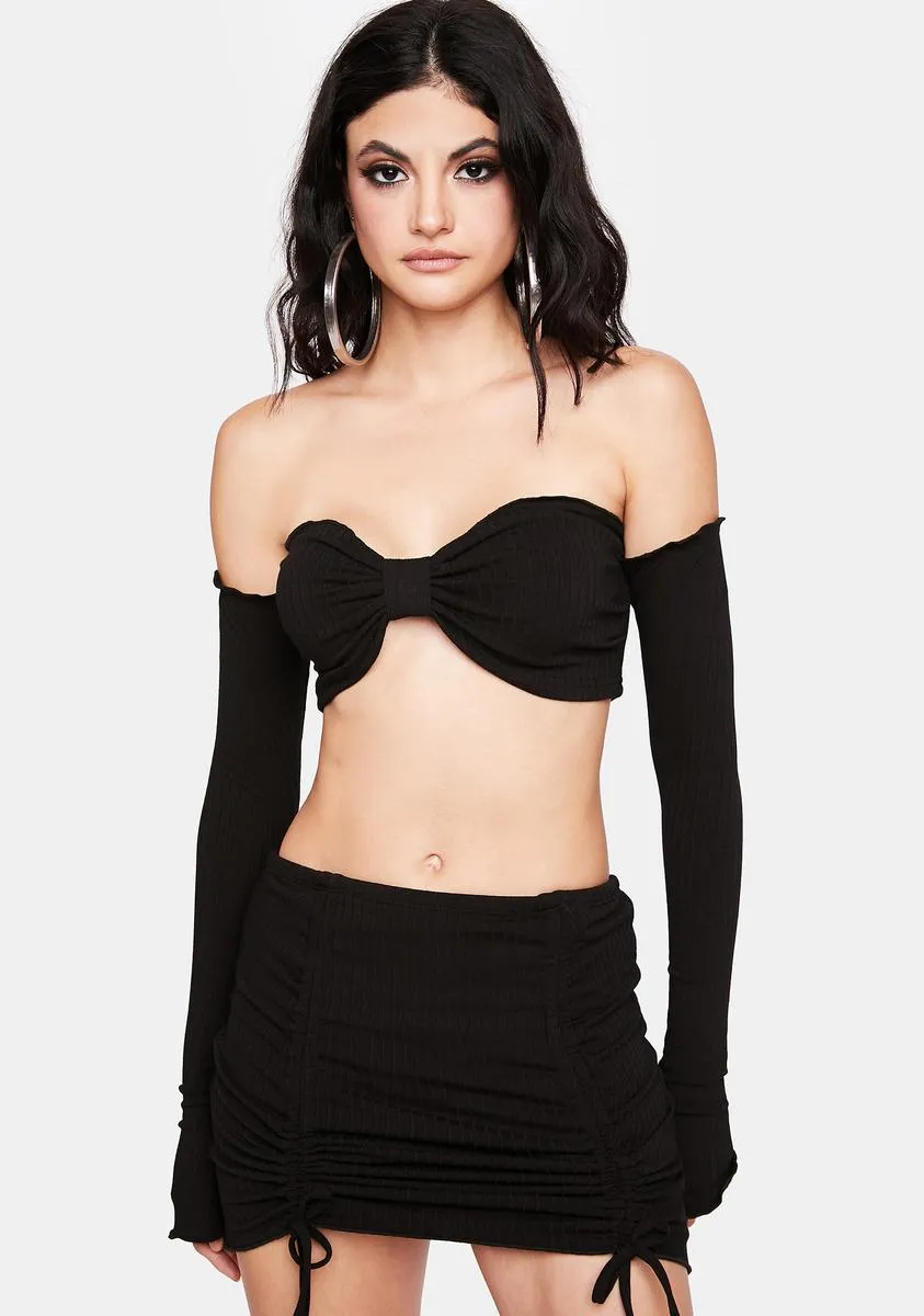 Midnight Stealing Hearts Skirt Set sold by Dolls Kill