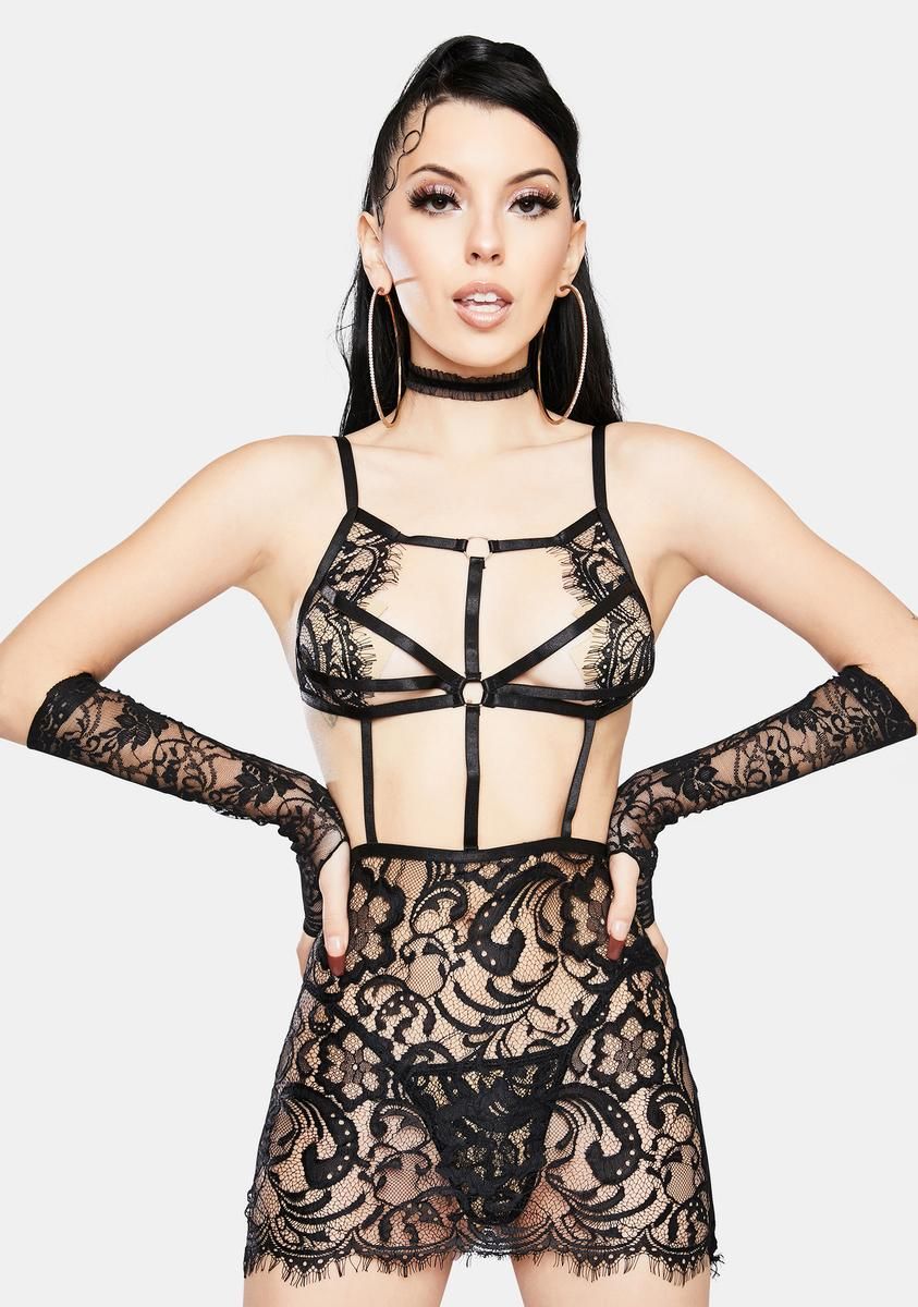 Close Da Door Lingerie Set sold by Dolls Kill product image thumbnail 3