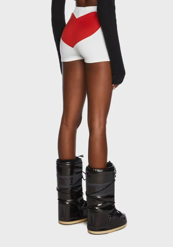 Pure Love So Hot High Waist Shorts sold by Dolls Kill