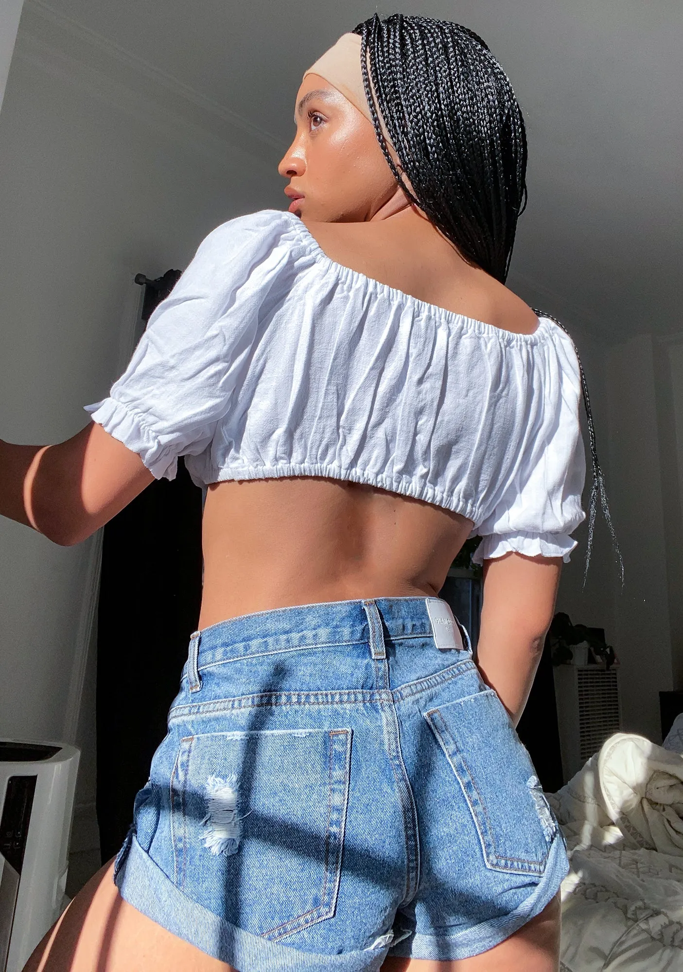 Daredevil Ruched Crop Top sold by Dolls Kill product image thumbnail 4