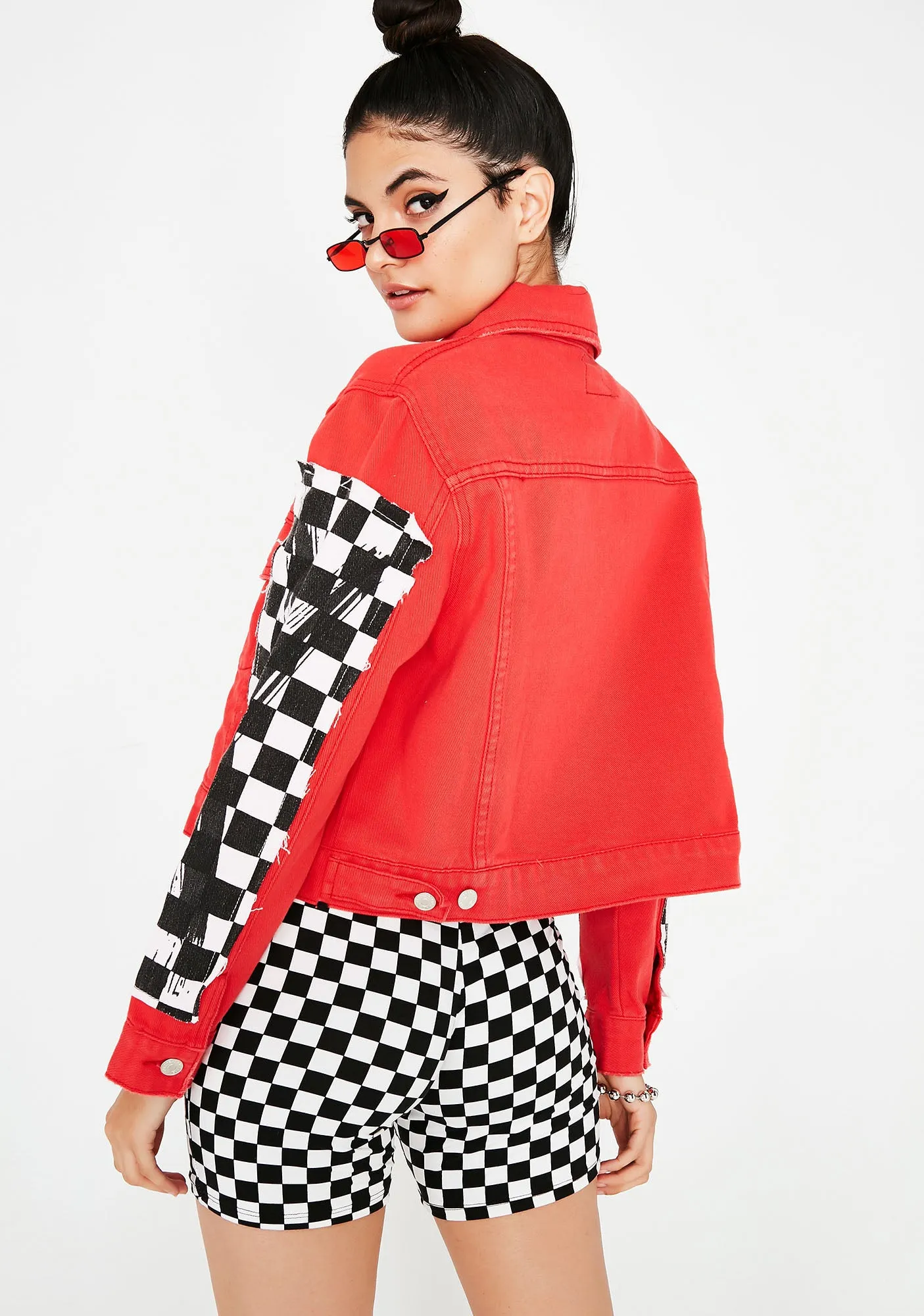 Take Control Checkered Jacket sold by Dolls Kill product image thumbnail 4
