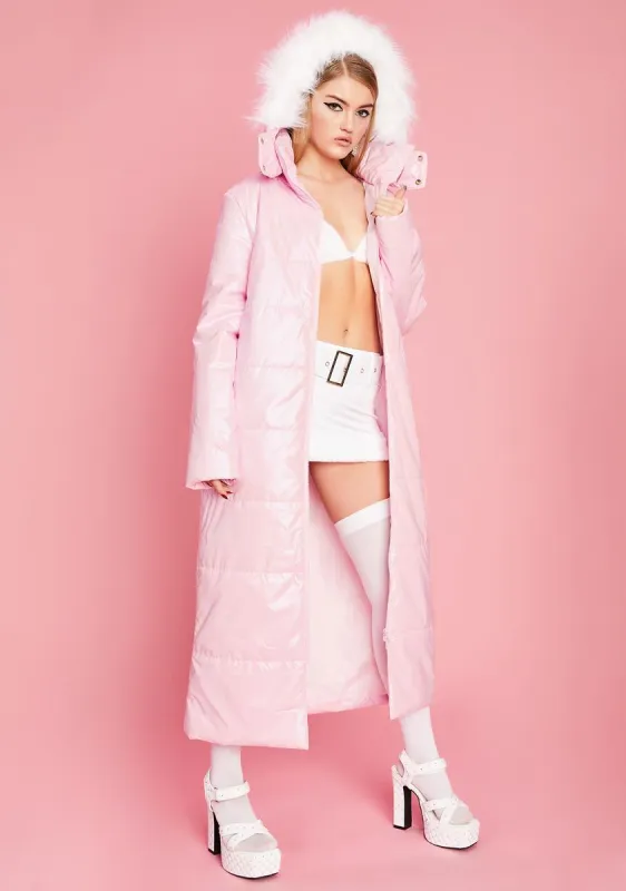 First Class N' Chill Puffer Coat sold by Dolls Kill