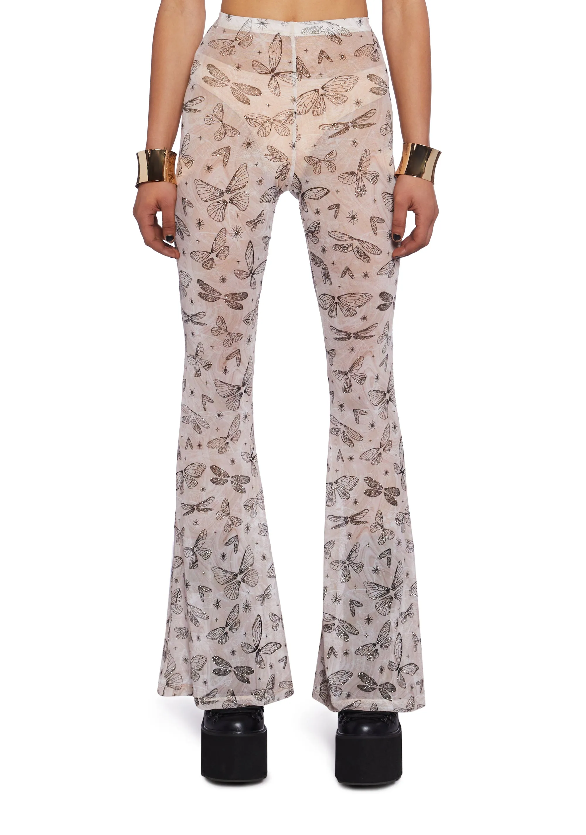 Magic Metamorphosis Flare Pants sold by Dolls Kill