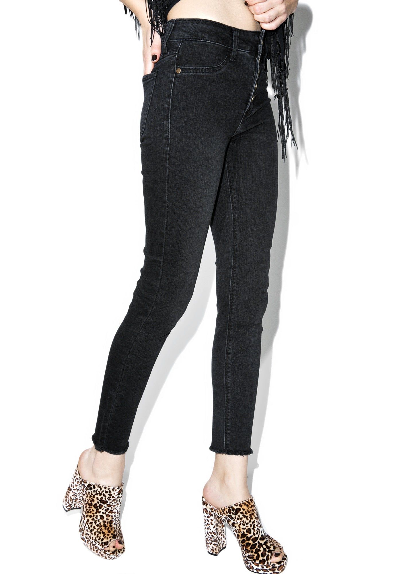 Campbell Cropped Skinny Jeans sold by Dolls Kill product image thumbnail 3