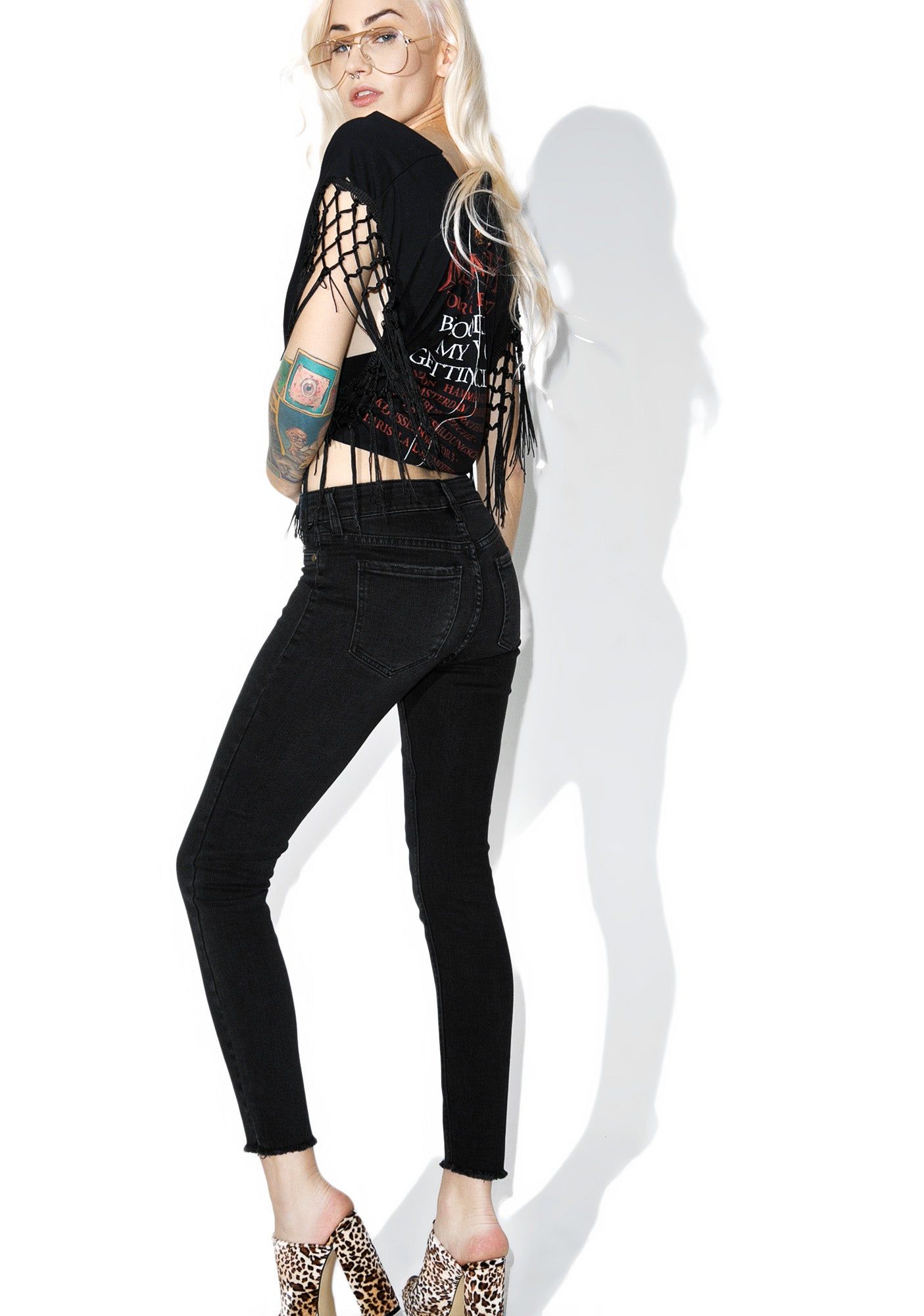 Campbell Cropped Skinny Jeans sold by Dolls Kill product image thumbnail 4