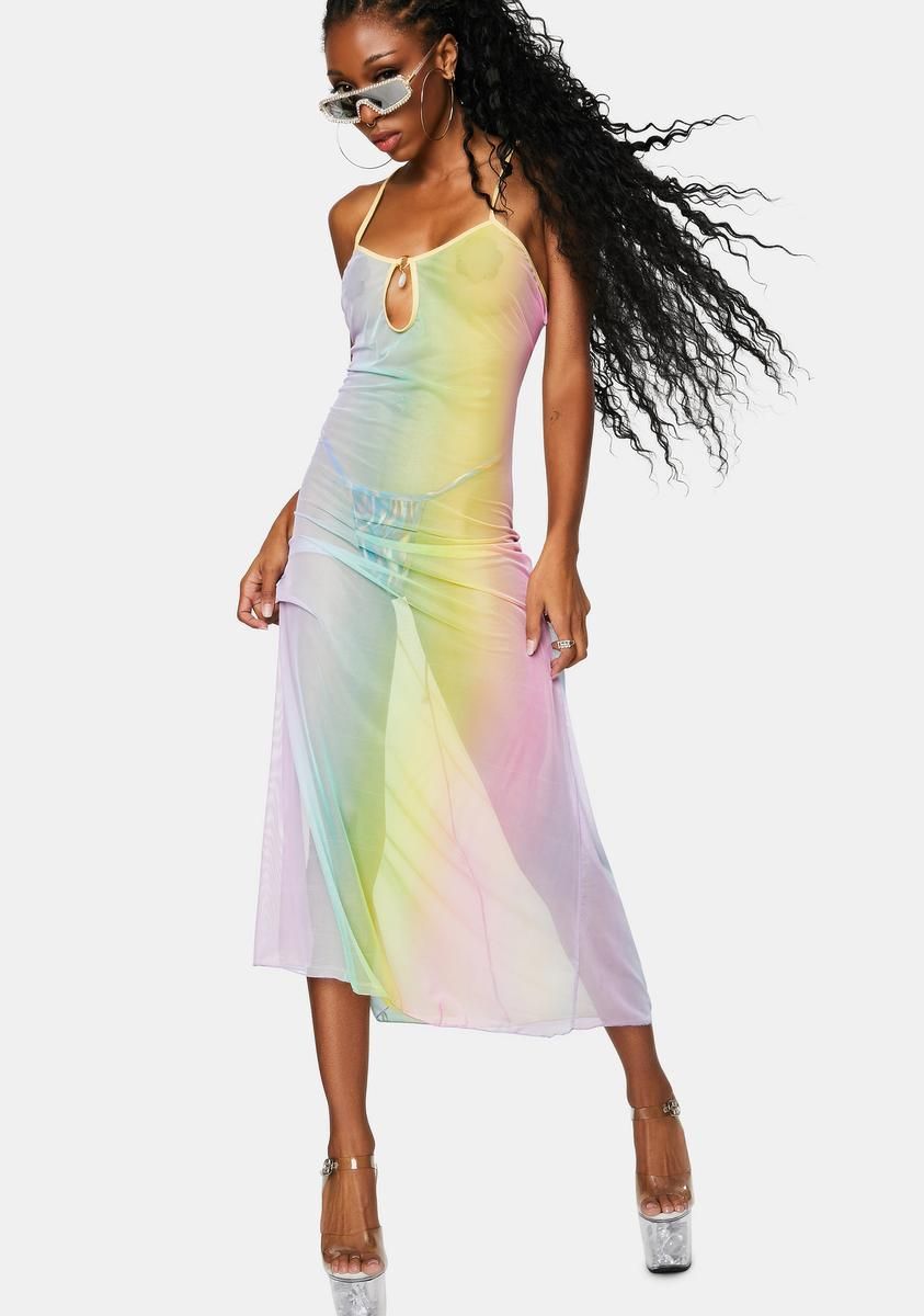 Rainbow M Extended Chemise sold by Dolls Kill product image thumbnail 3