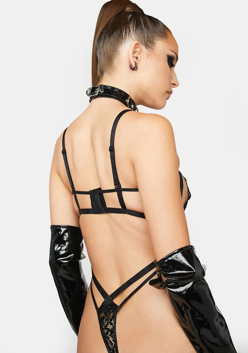 Only Prettier Lace Strappy Teddy sold by Dolls Kill product image thumbnail 4