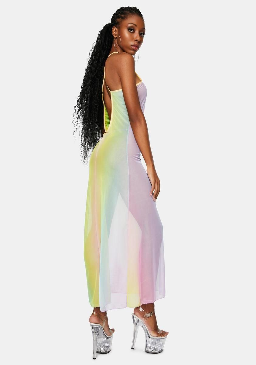 Rainbow M Extended Chemise sold by Dolls Kill product image thumbnail 4