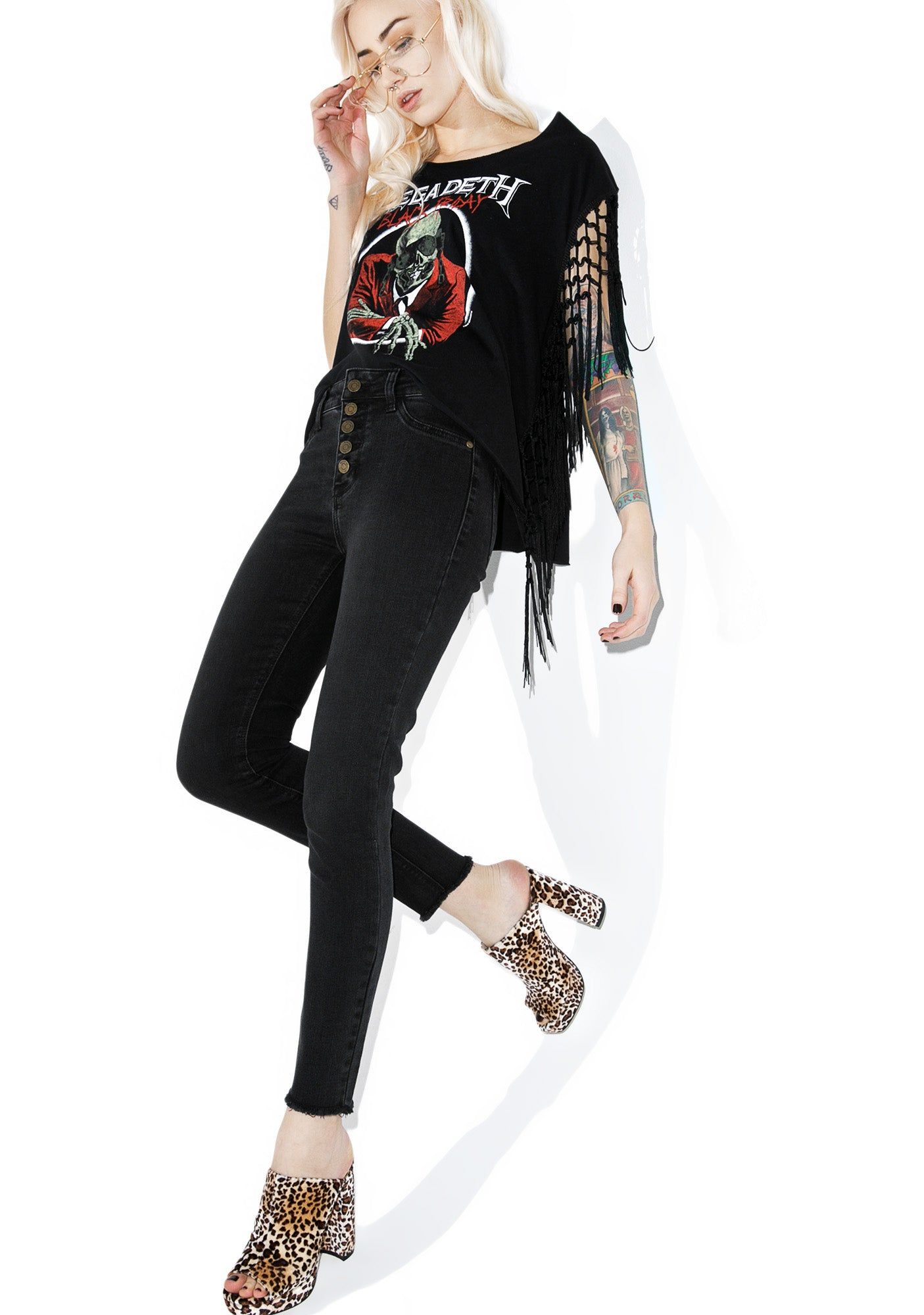 Campbell Cropped Skinny Jeans sold by Dolls Kill product image thumbnail 2