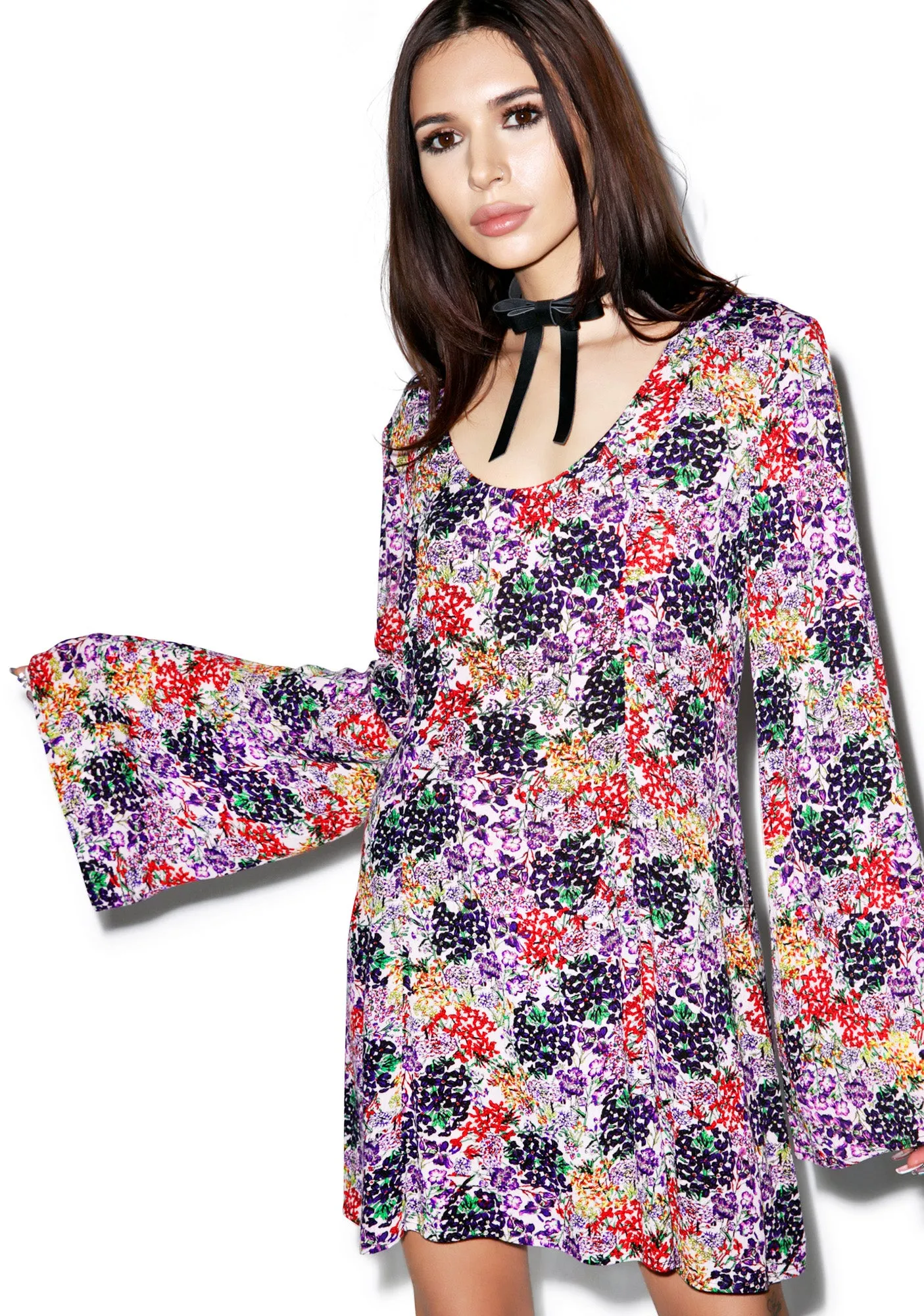 Faithful Floral Dress sold by Dolls Kill product image thumbnail 3