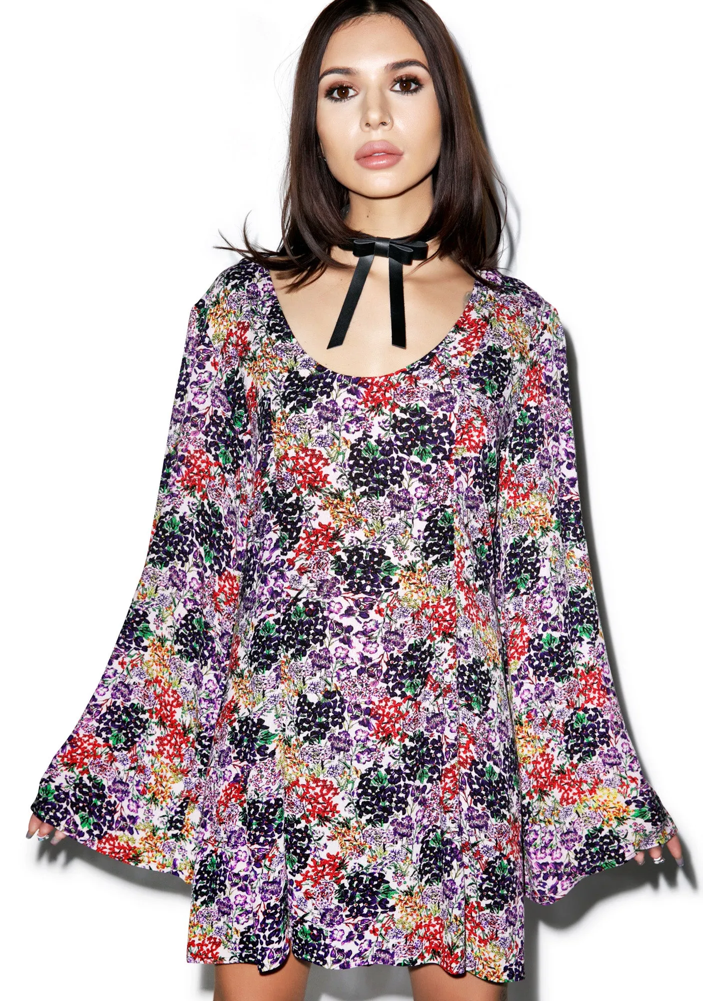 Faithful Floral Dress sold by Dolls Kill product image thumbnail 4