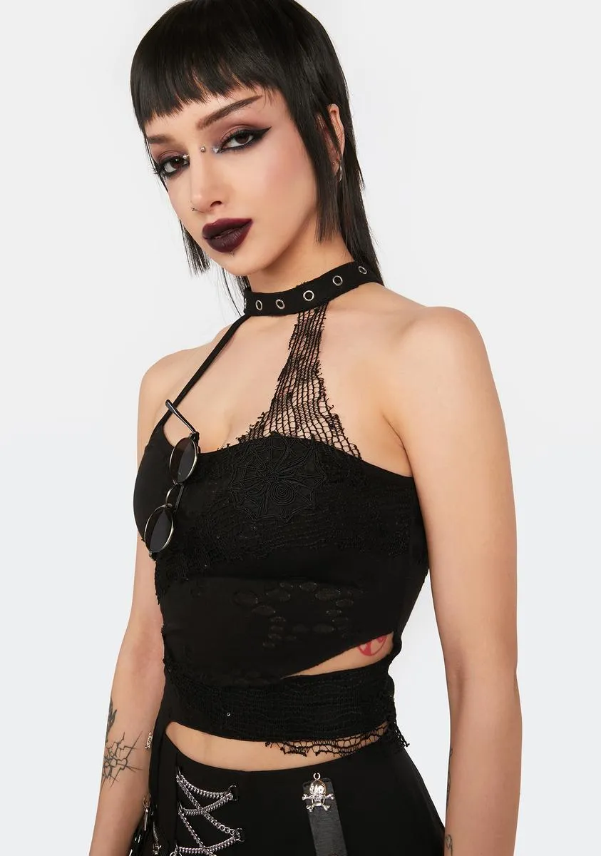 Rocker Decadent Halter Top sold by Dolls Kill product image thumbnail 2