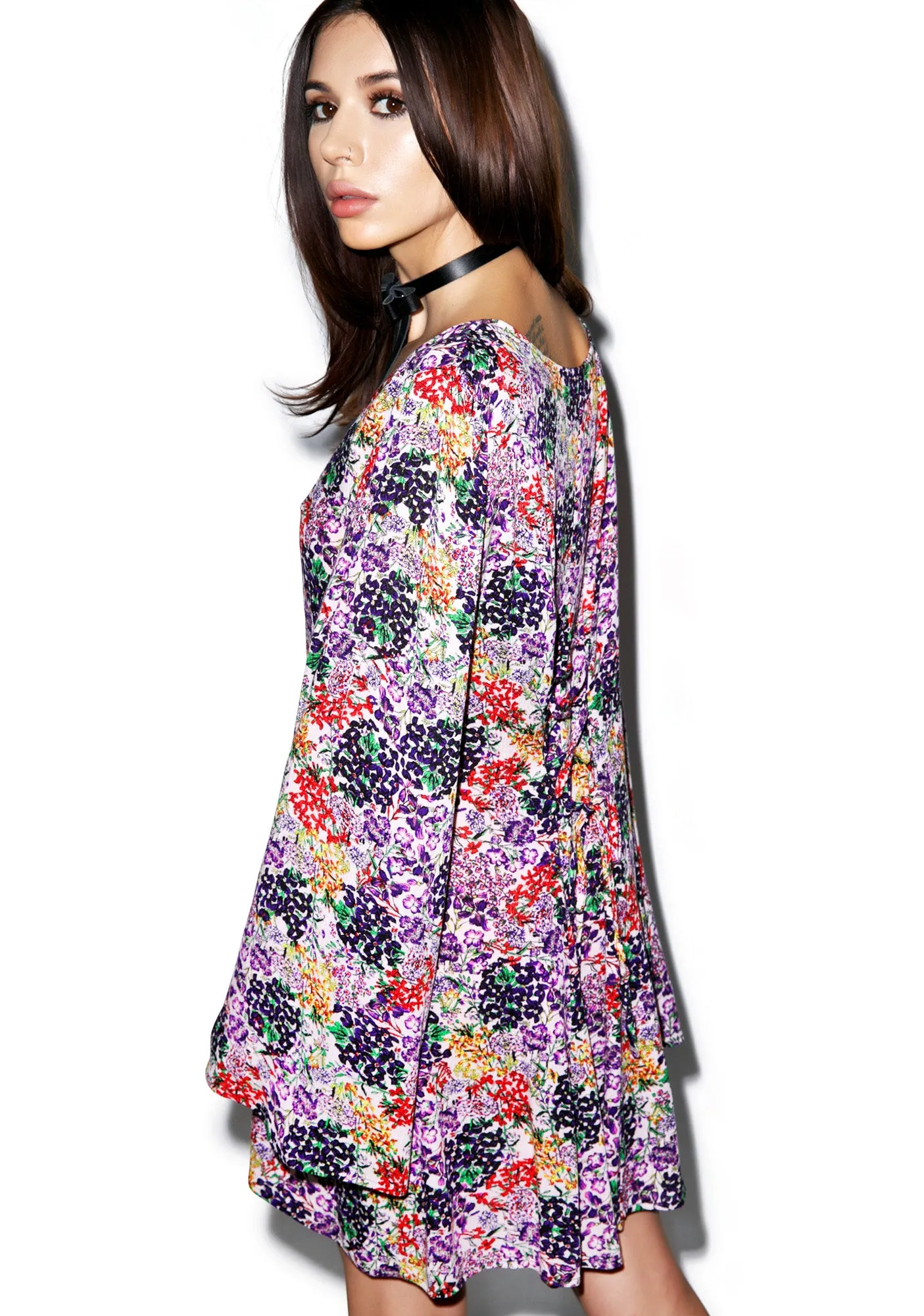 Faithful Floral Dress sold by Dolls Kill product image thumbnail 5