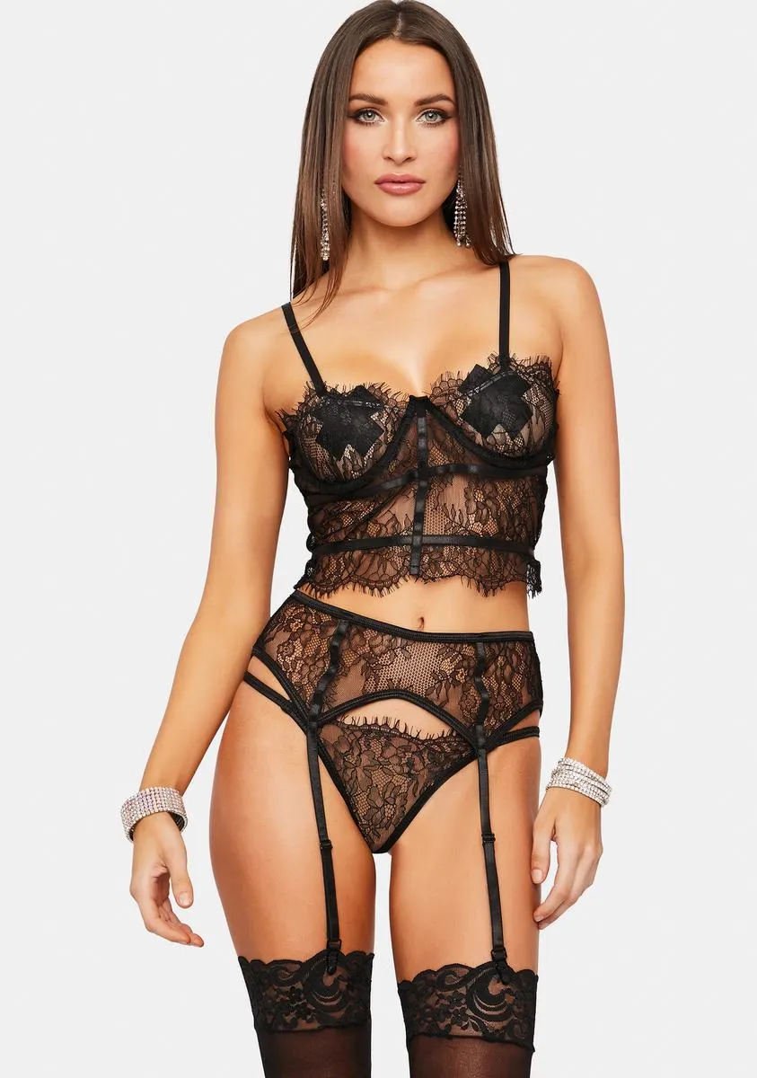 All My Love Lace Garter Set sold by Dolls Kill