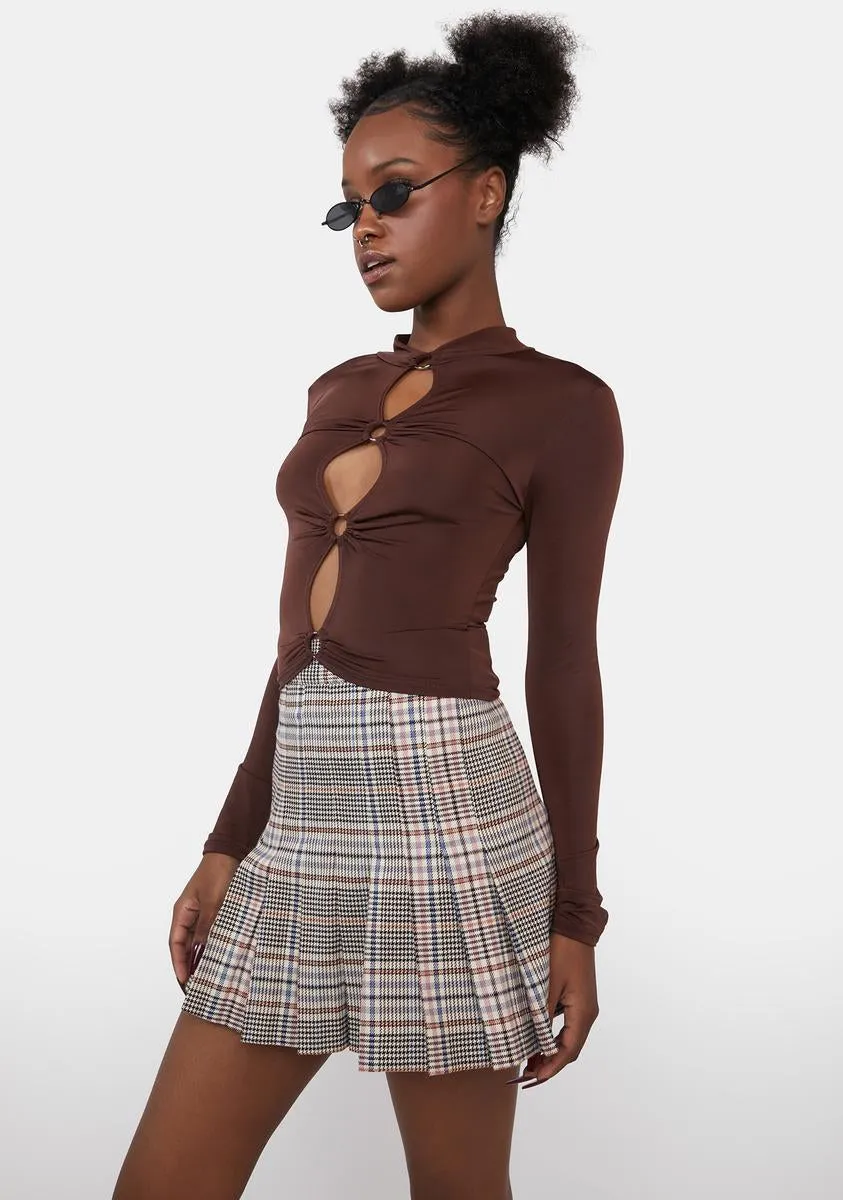 Penny Literally Haute Long Sleeve Crop Top sold by Dolls Kill product image thumbnail 2