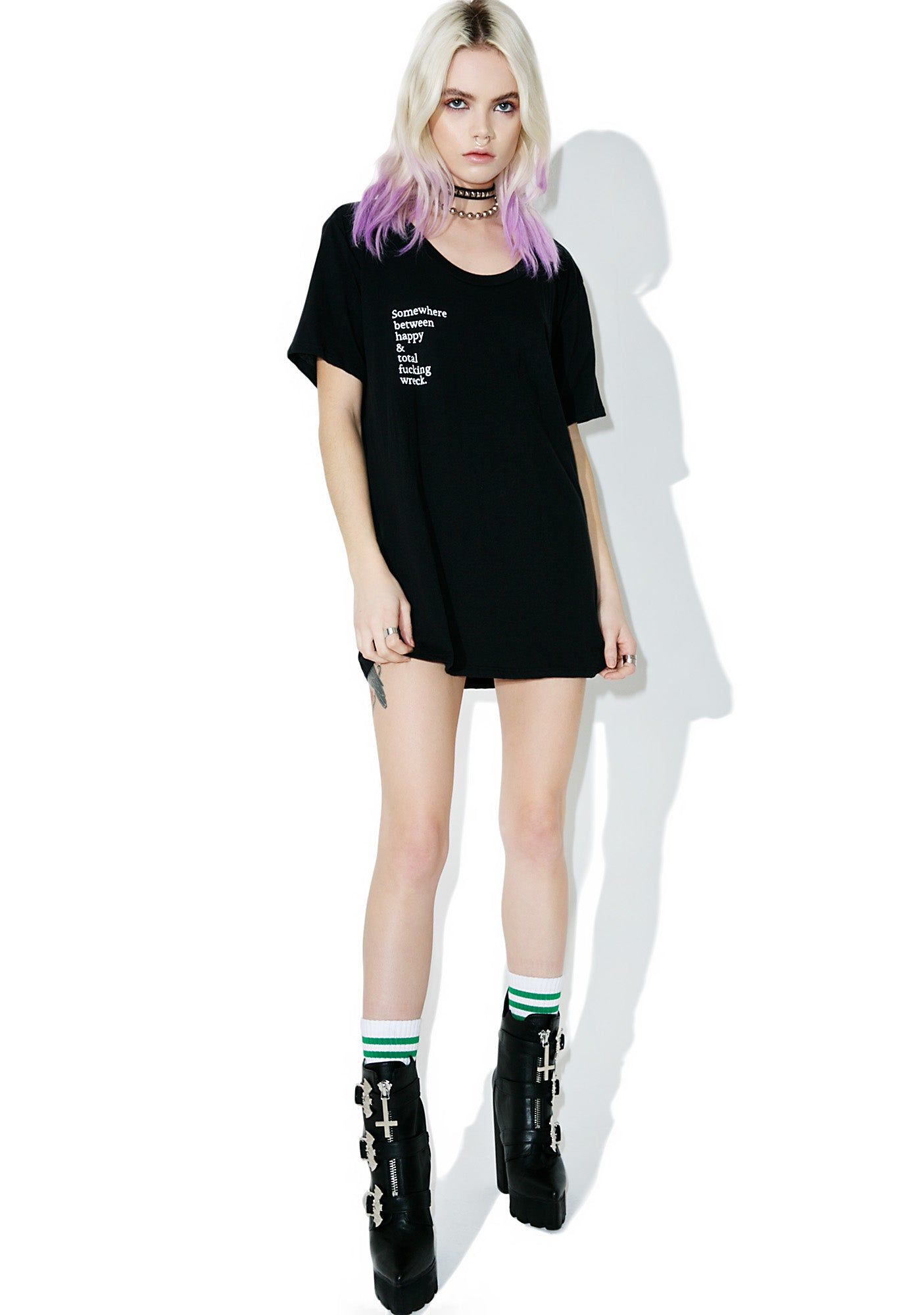 Happy Wreck Tee sold by Dolls Kill product image thumbnail 5