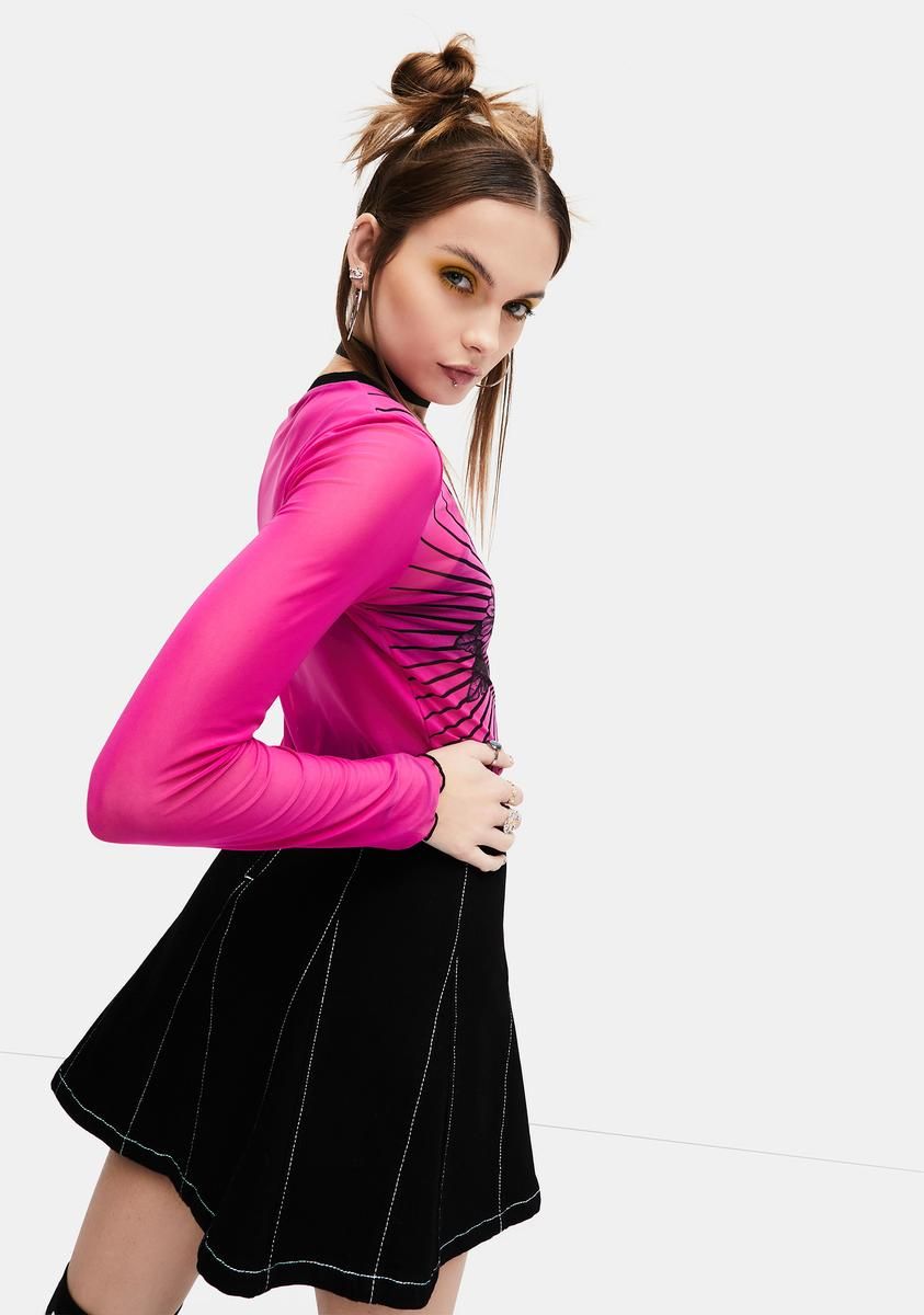 Mind Over Matter Mesh Top sold by Dolls Kill product image thumbnail 4